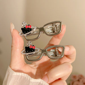 Kẹp Tóc Hình Mèo Dễ Thương Mát Mẻ Cho Nữ Phong Cách Hàn Quốc INS Đa Năng Kẹp Tóc Mái Lệch Kẹp Tóc Phụ Kiện Tóc Thời Trang