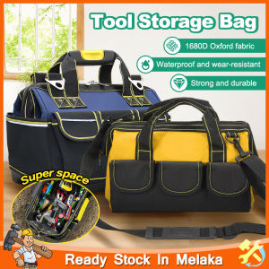 13/17 Inches Tool Bag Large Bags Oxford Cloth Waterproof Electrician Bag Tools Hardware Professional Bags Multifunction Organizing Storage Tool Bag 加厚工具袋耐磨