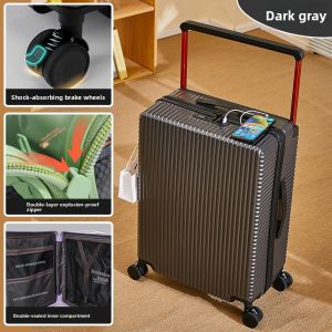 HanRui | Womens New Design Large Capacity Shock Absorption Lockable Wheel Suitcase