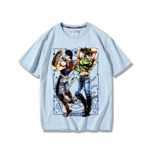 JoJos Wonderful Adventure Co-Branded T-shirt Kujo Jotaro Platinum Star Ji Liangji Shadow Killer Queen Short Sleeve