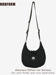 Black Moon Tooth Bag 25 Autumn New French Style Womens Underarm Single Shoulder Bag HOBO Outdoor Quick Dry Dumpling Bag