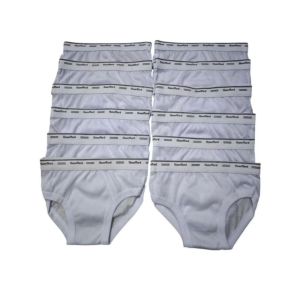 6pcs/12pcs Hanford Briefs Bundle 👧 | High Quality Cotton Panties Multi Sizes 0-20 Years | Classic White Everyday Underwear
