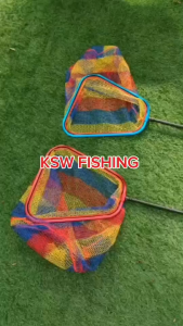 สวิงตักปลา ด้ามสวิงคาร์บอน < หัวสวิงอลูมิเนียม ชุปอโนไดซ์ ทรงสี่เหลี่ยม : สวิงช้อนปลา