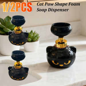 ANENG | 1/2PCS Cat Paw Shape Foam Soap Dispenser Funny Baby Kids Cat Paw Flower Foaming Soap Pump Bottles Halloween Gift for Bathroom