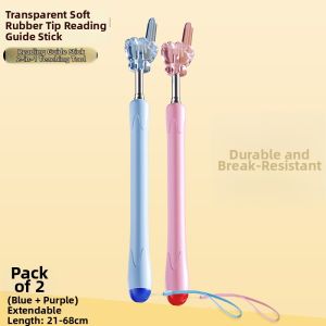 MPRINCE | Transparent Adjustable Teaching Pointer Educational Reading Aid