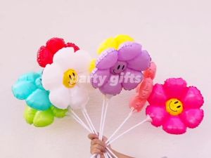 Balon Bunga Matahari & Balon Foil Bunga Daisy Smile: Dekorasi Pesta yang Menarik