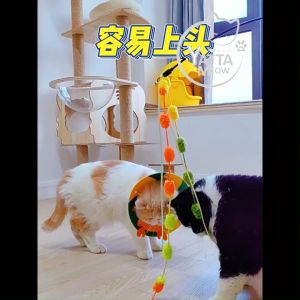 PEIGEXIAOMAO Mainan Kucing Yarn Cat Stick 猫玩具 逗猫棒