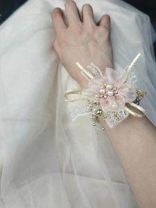 Bridesmaid Wedding Arm Flowers Womens High-End Sensation New Style Brides Sisters Group Hand Flowers Hand Jewelry