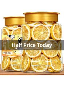Refreshingly Sour Dried Lemon Slices Freeze-dried
