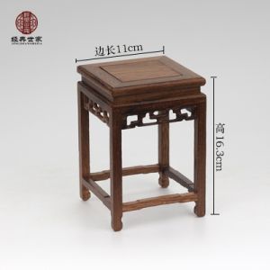 Rosewood Craft Base Door Frame Base Rare Stone Base Flowerpot Succulent Base Solid Wood Miniature Small Flower Stand