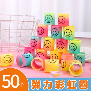 Mini Rainbow Circle Đồ Chơi Giáo Dục Cho Trẻ Em Vòng Đàn Hồi Nhiều Màu Vòng Ma Thuật Vòng Tròn Đồ Chơi Xếp Hình Trung Quốc Đại Lục