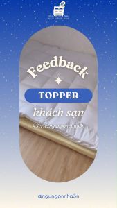 Nệm Topper làm mềm nệm tiêu chuẩn khách sạn cao cấp 5 sao - Dày 10cm Full size Ngủ Ngon Nha
