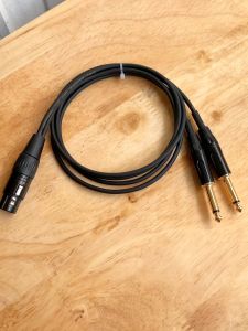 Dây 1 Đầu Canon Cái Ra 2 Đầu Jack 6 Ly mono dài 0.5met và 1met giá 1 dây | dây canon ra 2 6ly dây chia âm thanh canon ra 2 6Ly.