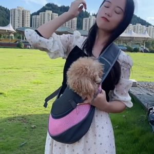 MIRELAE Breathable Mesh Pet Carrier Backpack Shoulder Strap Oxford Material Dog Sling Carrier High Quality Handbag Style Pet Travel Bag Puppy Carrying