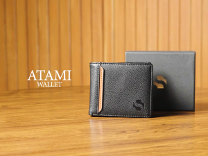 Shigetsu ATAMI Leather Bifold Wallet for Men Card Holder Card Wallet Wallet Gift for Men