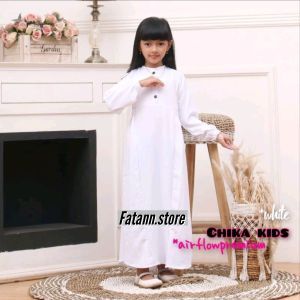 GAMIS ANAK PEREMPUAN TERBARU CIKA ANAK // GAMIS POLOS CRINKLE