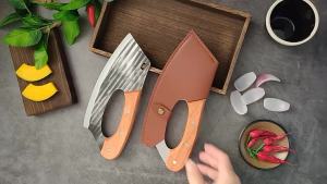 Hand Forged Chef Knife Stainless Steel Butcher Boning Knife Wooden Handle Sharp Meat Cleaver Chopping Vegetables Kitchen Tools