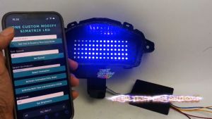 Mengenal Stoplamp Running Simatrix Pro Aerox: LED Animasi & Custom RGB