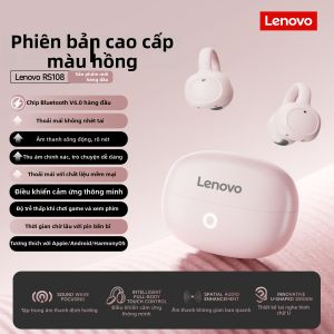 Lenovo | Tai nghe xương dẫn truyền Bluetooth không dây dạng kẹp mở tai cho nữ thể thao mới 2026