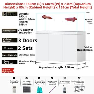 Pipeless Quiet Customizable Large and Medium Aquariums