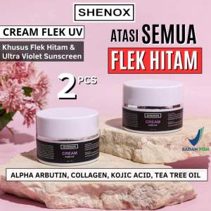 [Ready stok]Shenox  2 Pcs Cream Flek UV Resmi BPOM | Krim Penghilang Flek Hitam Membandel