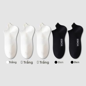 Tất nam MiiOW lưới mỏng cotton chống trượt thoáng khí khử mùi