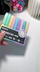 Bút Gel Xóa Được LANGUO 45/9 Màu Nhiều Màu Sắc Ngòi 0.6mm Đầu Nhỏ Có Thể Thu Vào Dùng Để Vẽ Tô Màu & Viết