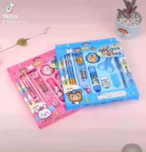 Bộ dụng cụ học tập 9 món tiện lợi cho bé - VPP Thiên Ái TA018