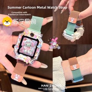 Summer Refreshing Childrens Smartwatch Band Compatible with Z10 Z6pro/Z9 Youth Edition Z11 Magnetic Attraction D3S Milan Style Z8A Wristband
