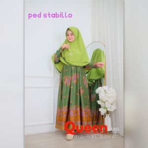 Gamis Semisutra Kain Kilap Berkualitas Jilbab Terpisah Ada Alpukat Lime dan Stabilo
