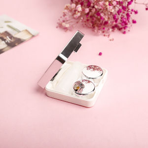 5 in 1 Contact Lens Cases Kit Portable Tool Kit Travel Contact Container Lens Box with Mirror for Travel Daily Outdoor