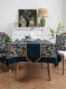 Tablecloth Rectangular For Home Chenille American Fancy Retro Coffee Table Chair Cushion Chair Cover Table Runner Suit Dining Tablecloth