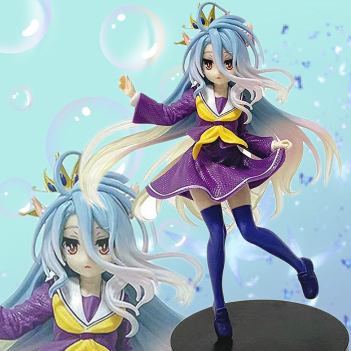 19CM Anime NGNL No Game No Life White "Figure Anime PVC Anime Action Figures Model Collection Ornament Anime Model Toy Gift