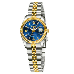 LIGE | LIGE New Fashion Luxury Woman Watch Water Diamond Date Woman Watch Elegant High Quality Quartz Womens Watchesreloj hombre reloj