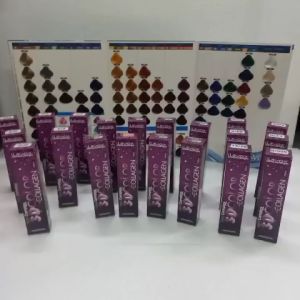 Nhuộm tóc lavox MÀU TÍM ÁNH ĐỎ (TẶNG KÈM OXY TRỢ NHUỘM) nhuộm lavox tím color dark violet blone 3D Nano Collagen