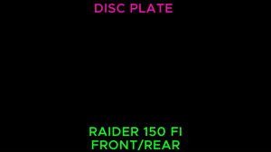 PERFECT POWER DISC PLATE RAIDER 150 FI FRONT/REAR