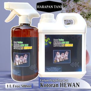 Penghilang BAU PESING KOTORAN HEWAN KUCING | SUGAR GLIDER | DOGGY | KELINCI | MARMUT 1 Liter Gratis 500ml