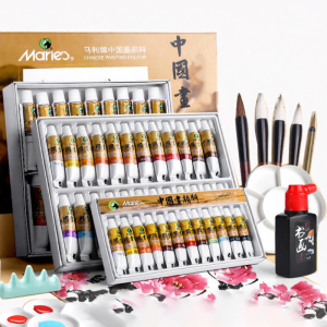 YUSHUIHU | Beginner-friendly Chinese Ink Painting Colors Full Set Materials For Elementary School Students