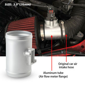 3Inch Mass Air Flow Sensor Maf Meter Adapter 76Mm Mass Air Flow Sensor Adapter Air Intake Meter Mount for Nissan Honda Ford