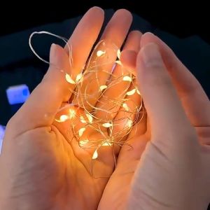 Christmas decoration Lampu Raya LED Fairy Light 3 Modes LED Light String 1M/2M/5M Fairy Lights String Lights Hari Raya