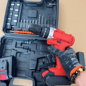 ขควงไฟฟ้า สว่านไขควงกระแทก เครื่องมือไฟฟ้ สว่านไฟฟ้าไร้สาย ชุดสว่านไร้สาย ไขควงอเนกประสงค์ ไขควงไฟฟ้าขนาดเล็ก ปรับสปีดได