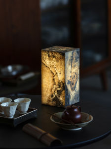 MIBAIYANWU | Đèn Đế Trà Bằng Đá Thiên Nhiên