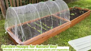 Greenhouse Hoops DIY Rust-Free Fiberglass Support Hoops Frame for Fruits Vegetables