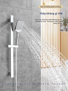 AZOS | Black Adjustable Shower Head Support