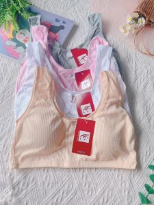 3pcs plain Sando sports Baby bra for kidsteensgirl removable pads expandex(tela nylone)8-14yrs old