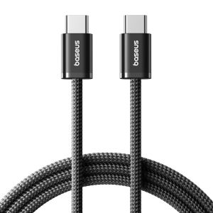 Cáp Sạc Nhanh Baseus 100W Type C To USB C 5A Dành Cho iPhone 15 MacBook iPad Samsung Xiaomi - Chất Liệu Bện