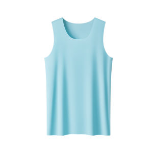 MiiOW | เสื้อกั๊กผ้าไหมน้ำแข็งสำหรับผู้ชาย MiiOW ฤดูร้อน 2025 ทรงหลวม ผ้าไนลอน สีสันสดใส ไม่มีรอยตะเข็บ ระบายอากาศได้ดี เสื้อผ้าทำงาน