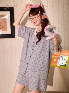 GONGDIE | Gift Cotton Summer Short Sleeve Sleepwear Women