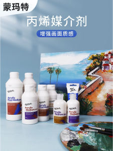 Mengmatte Acrylic Mixing Liquid Matte Finish Pouring Painting Medium Fluid Painting Diluent Helper Matte Protection Material Increased Sun Resistance