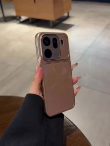 Skin Feel Matte Electroplated Gold Magnetic Wireless Charging Phone Case